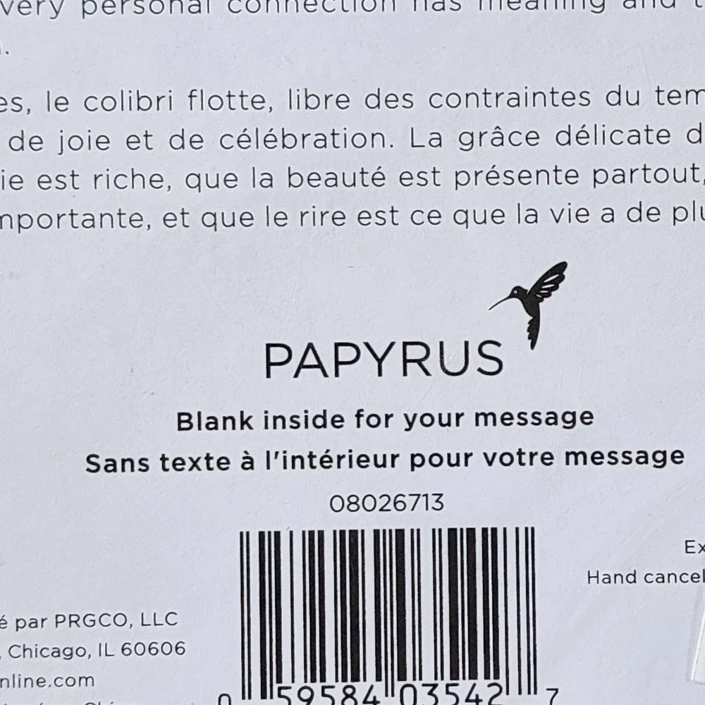 Papyrus Blank Greeting Card Gold Foil Jeweled Floral Gem Embellished 08026713